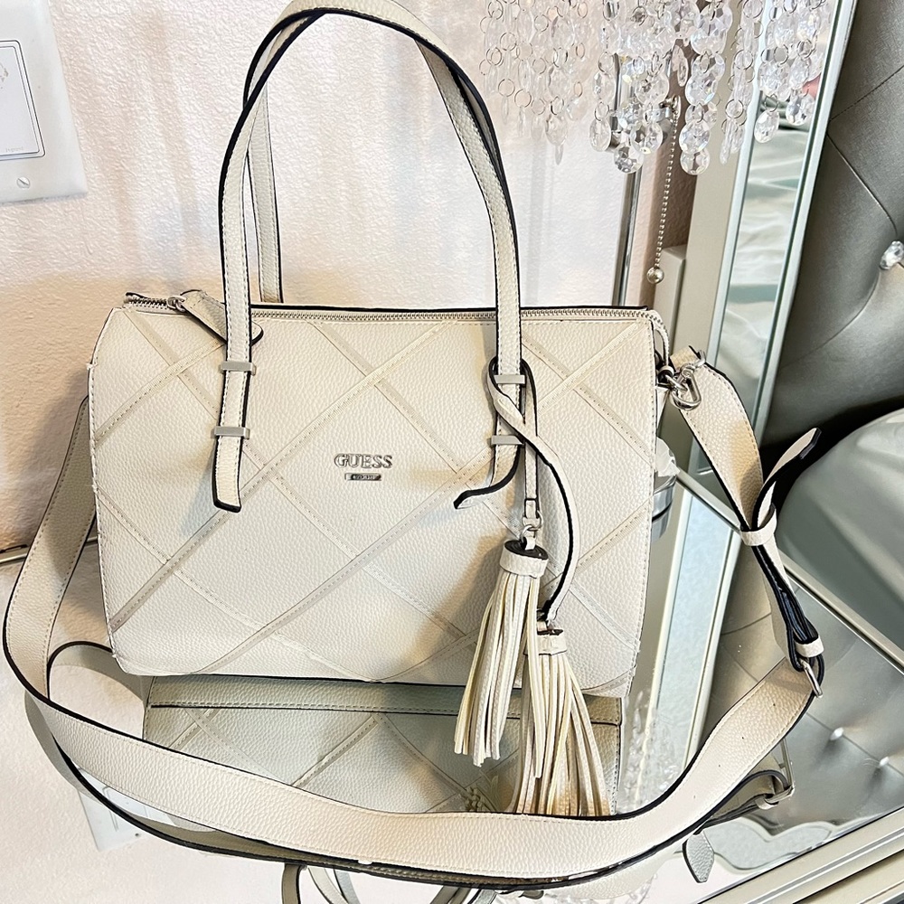 Guess Factory Lili Dream Satchel Stone Color